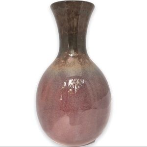 Glazed Pottery Vase. Unsigned.
